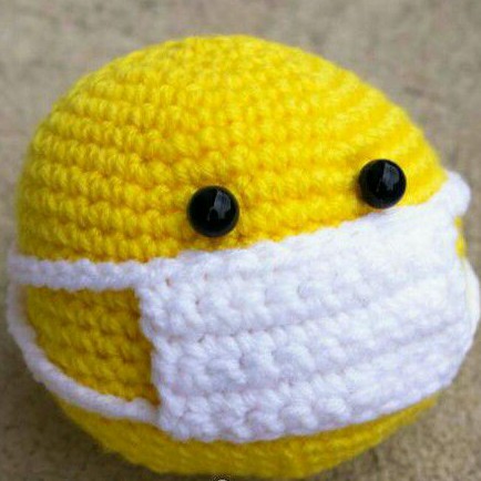 MASKER SMILE EMOTICON 3D RAJUT