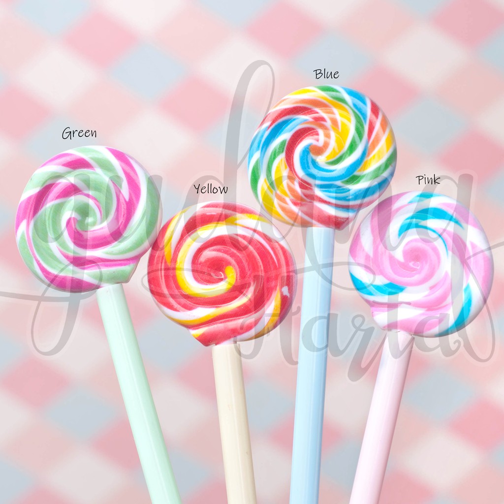 

Pulpen Gel Permen Lolipop Lucu Pena Unik Bolpen Ballpoint GC 307115