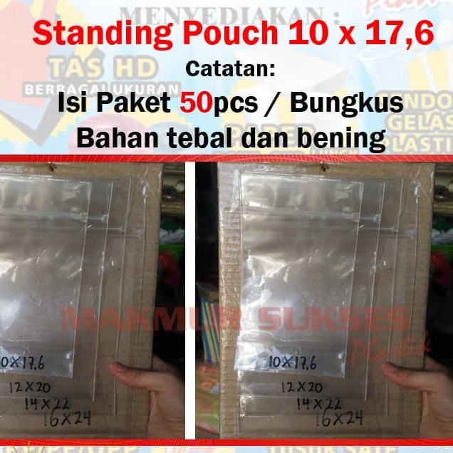 Standing Pouch 10 X 17,6 (50 Lembar)