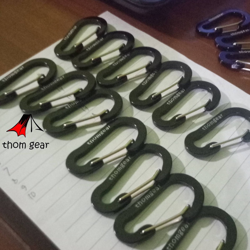 Thomgear Gantungan Kunci Carabiner Mini Pengait Aluminium Clip Lock