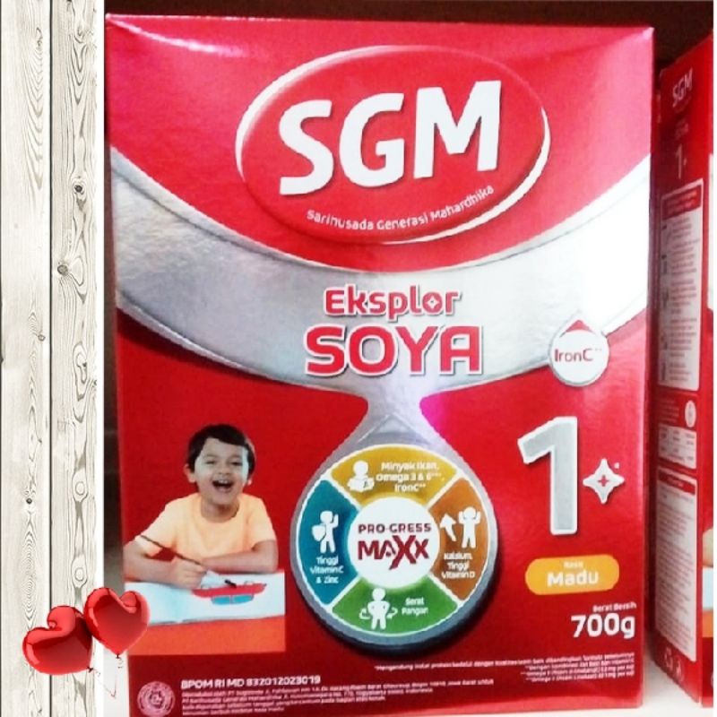 SGM Soya 1+ 700g susu soya untuk usia 1-3 tahun