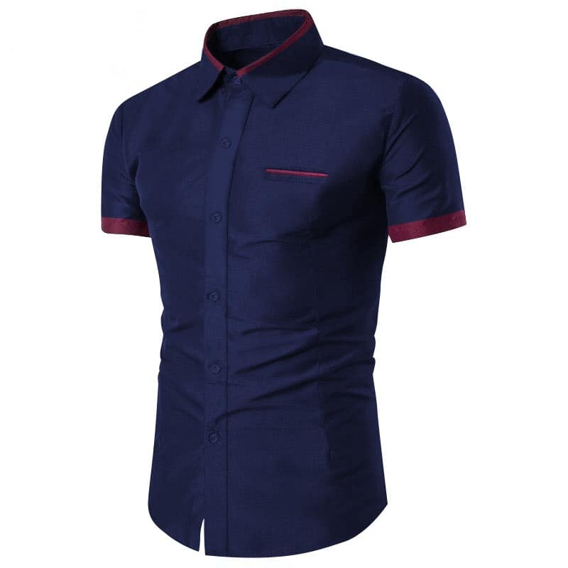 HipNop KENNYi KEMEJA PRIA LENGAN PENDEK SLIMFIT ATASAN PRIA LENGAN POLOS COWOK COWO FORMAL KASUAL