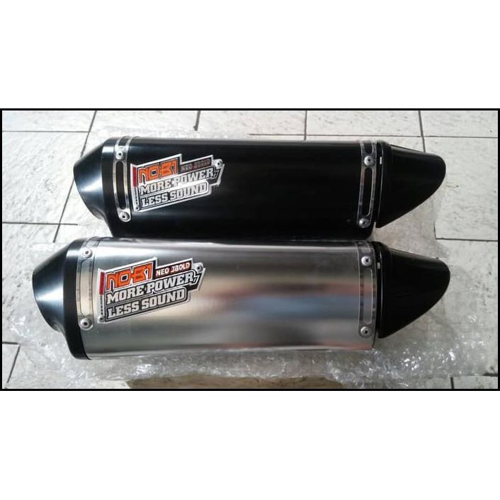 Knalpot Nobi /Nob1 Neo 3 Bold Motor Bebek, Bebek Sport,Matic Lengkap