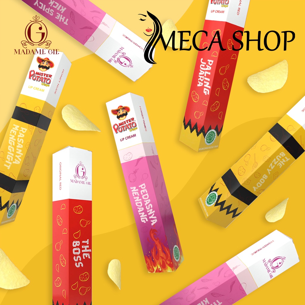 Madame Gie x Mister Potato Lip Cream - Makeup Lipstick Matte Superstay Tahan Lama