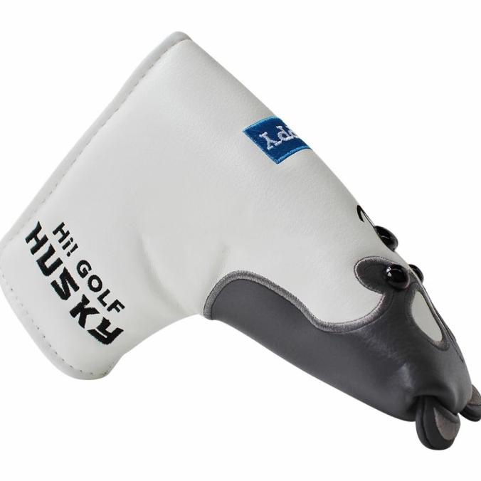 Golf Sarung Iron Putter Cover Sarung Stick Putter Husky Puppy