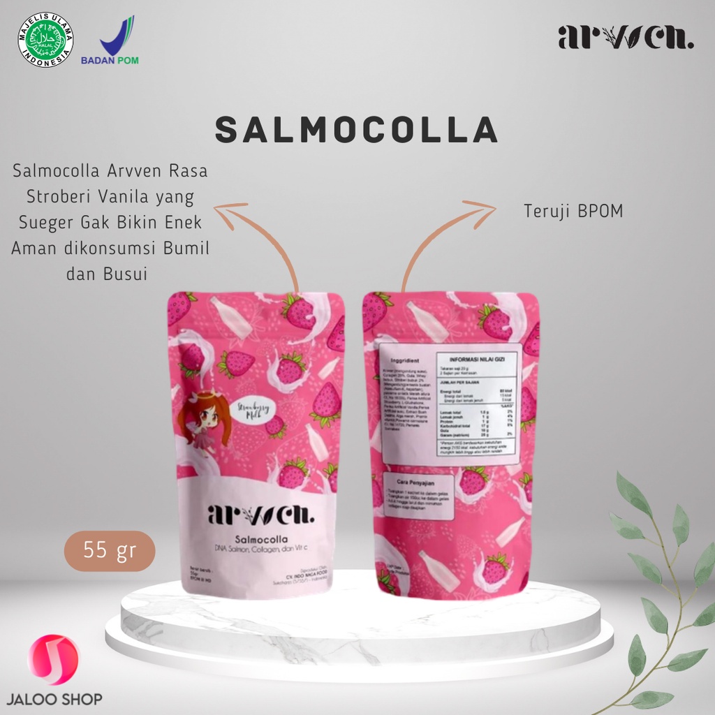 

Arvven Salmocolla (Minuman Collagen Pemutih Badan)