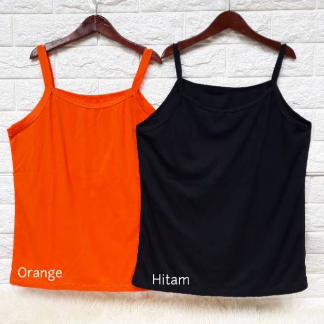 Tanktop Wanita JUMBO XL s.d XXL (Bb Max 75kg) - Tank Top Tali Kecil-3