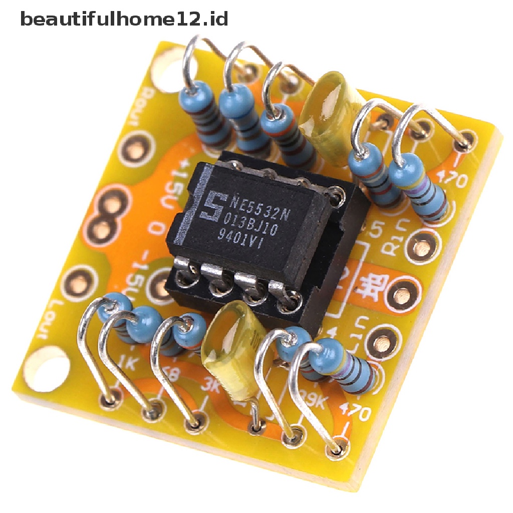 【beautifulhome12.id】 Dual OP Amp Board Preamp DC Amplification PCB for NE5532 OPA2134 OPA2604 AD826 .