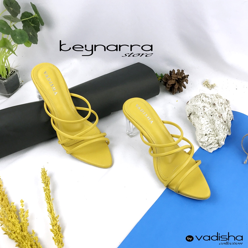 Keynarra Sendal Wanita Heels Kaca 7 cm