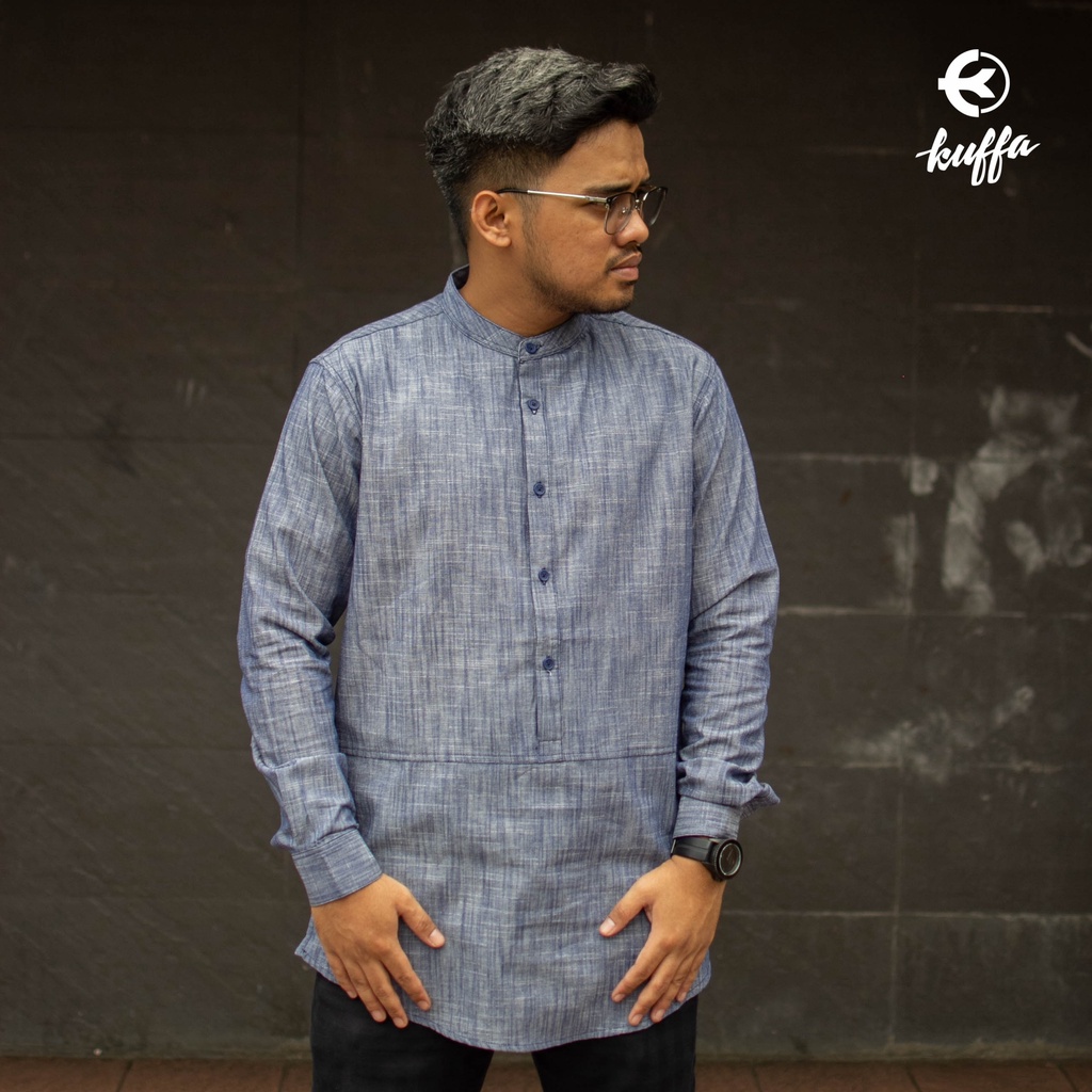 Baju Muslim Kemeja Koko Longline Lengan Panjang Pria Dewasa / Fashion Muslim / Atasan / Berkualitas 