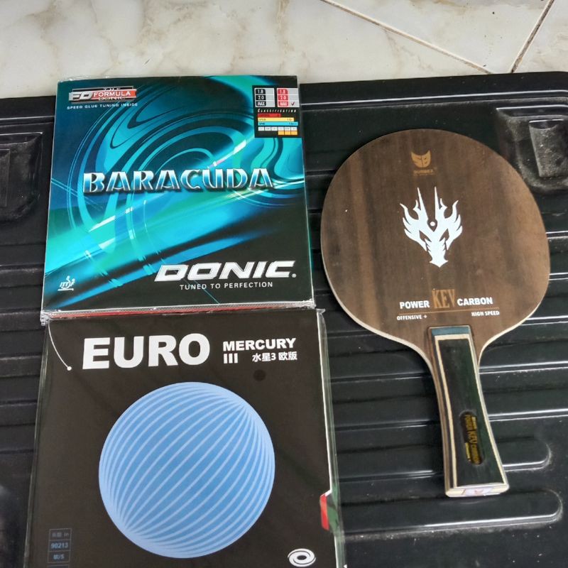 Bet Surbex black power kev + donic barracuda + Euro III