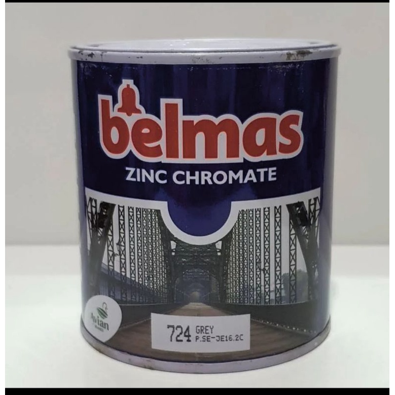 Jual AT ZINC CHROMATE BELMAS AVIAN / CAT DASAR BESI LOGAM ALUMINIUM 1KG