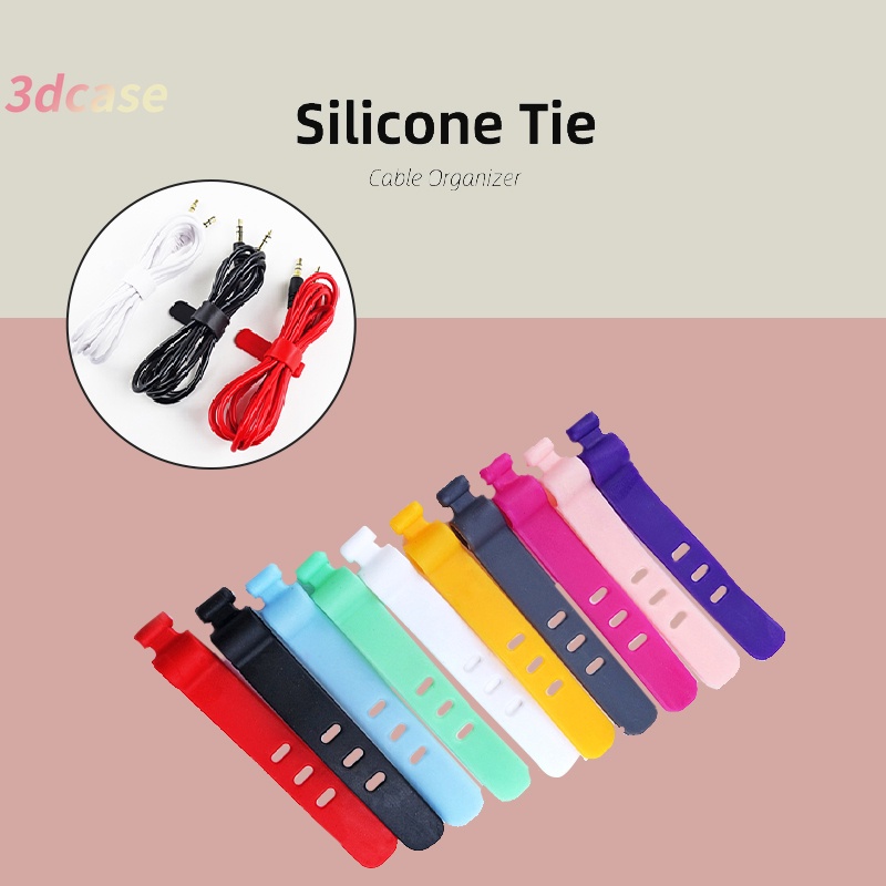 Multipurpose 1pc Desktop phone Cable Winder Earphone clip Charger Organizer Management Wire Cord fixer Silicone Holder Adjustable headphone wrapper