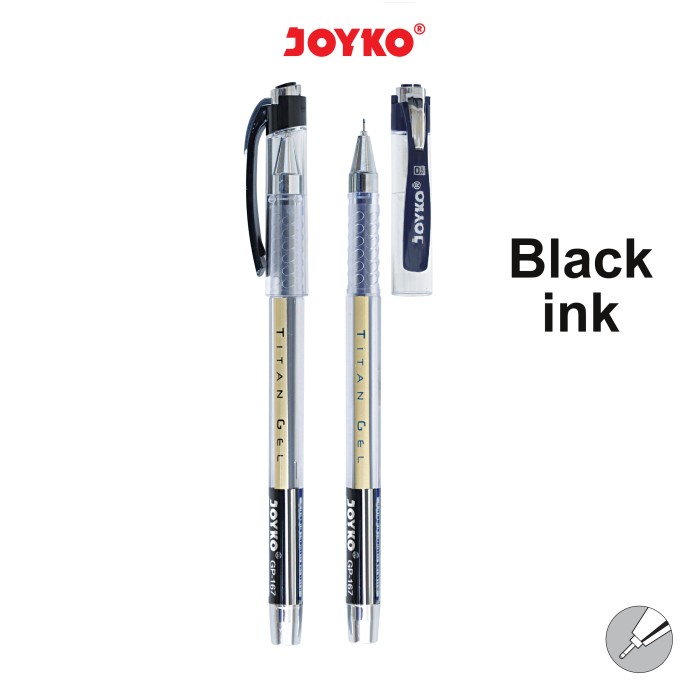 

Gel Pen Pulpen Pena Joyko GP-167 Titan Gel 0.5 mm - Black