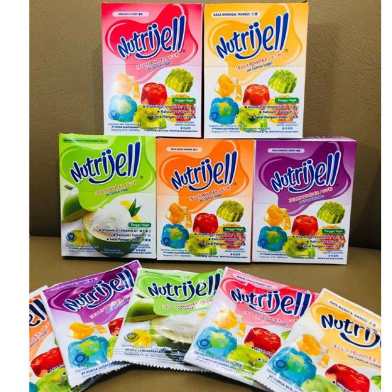 

Nutrijell Jelly Powder Rasa Buah 1 Sachet Agar