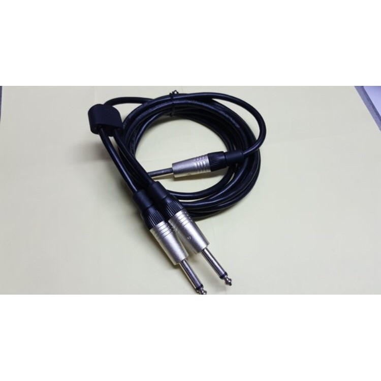 Kabel Audio Canare Jek 6.5mm Akai to Cabang 2 Akai 6.5mm Mono 1 Meter