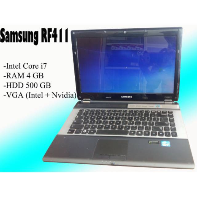 Samsung RF411 - Core i7-2630QM 2.0 Ghz - HDD 500 GB - RAM 4 GB - Dual VGA