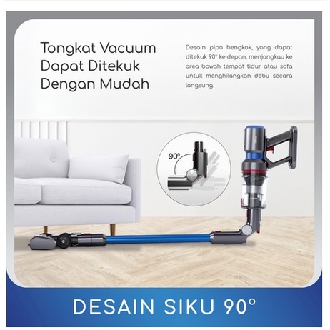 DIBEA FC22 POWERFUL Handheld Cordless Vacuum Cleaner Double HEPA Penyedot Debu hepa