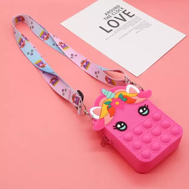 TAS POP IT ANAK FASHION / TAS SELEMPANG POP IT ANAK UNICORN /TAS POP IT ANAK TERMURAH - P-024