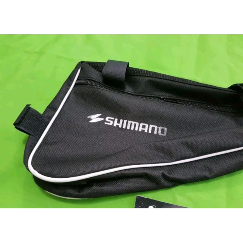 Tas Sepeda Segitiga Logo Shimano bag bike frame panier pannier rangka triangle