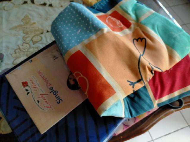 Stardiva Collection - Seprei Lady Rose Motif Classic Blue/coral/dark Blue/seaweed 120x200cm (single)