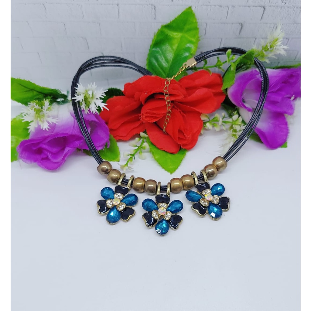 Aksesoris kalung fashion kalung elegan kalung hijab aksesoris cantik kalung daun elegan cantikA10-13