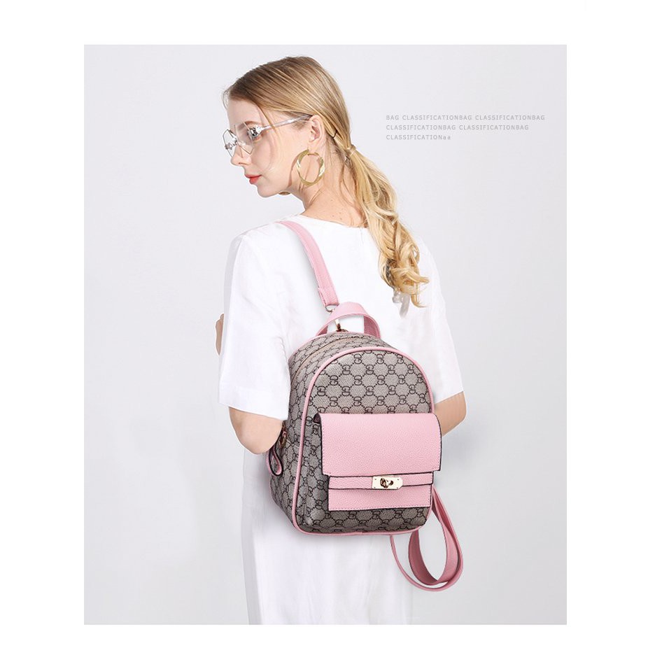 ❄Promo 2019❄TAS RANSEL GUCCI GD 9150 IMPORT ,Bahan PU 27 x 21 x 11, dg  Berat 600 Gram#TW34