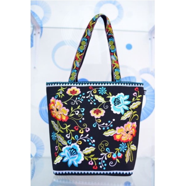 Tas Bordir Khas Bangkok / Totebag Bangkok / Tas Wanita
