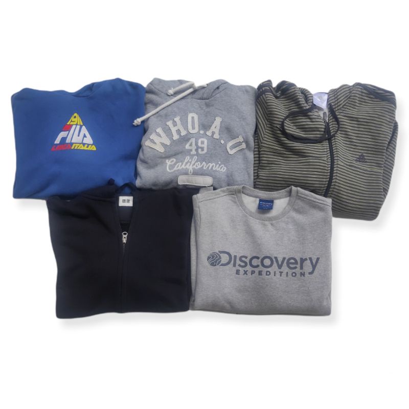 Paket Usaha, Borongan atau Satuan Crewneck Hoodie Second