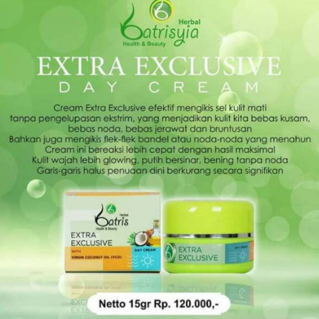 

Batrisyia extra exclusive day cream