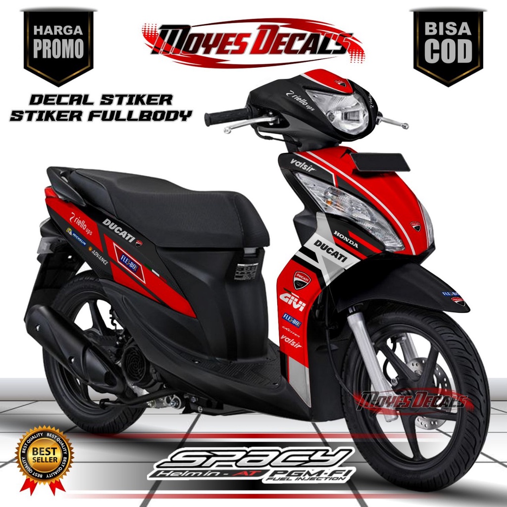 Bisa COD decal spacy stiker decal motor honda spacy . decal motor spacy - stiker motor spacy Ducati 
