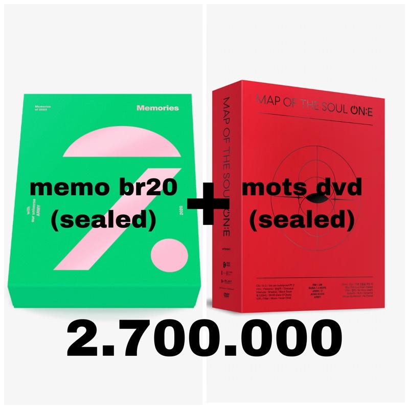 [sealed] OFFICIAL Memories Blu-ray 2020 + MAPS OF THE SOUL DVD mots one br bluray 20 memo20 20