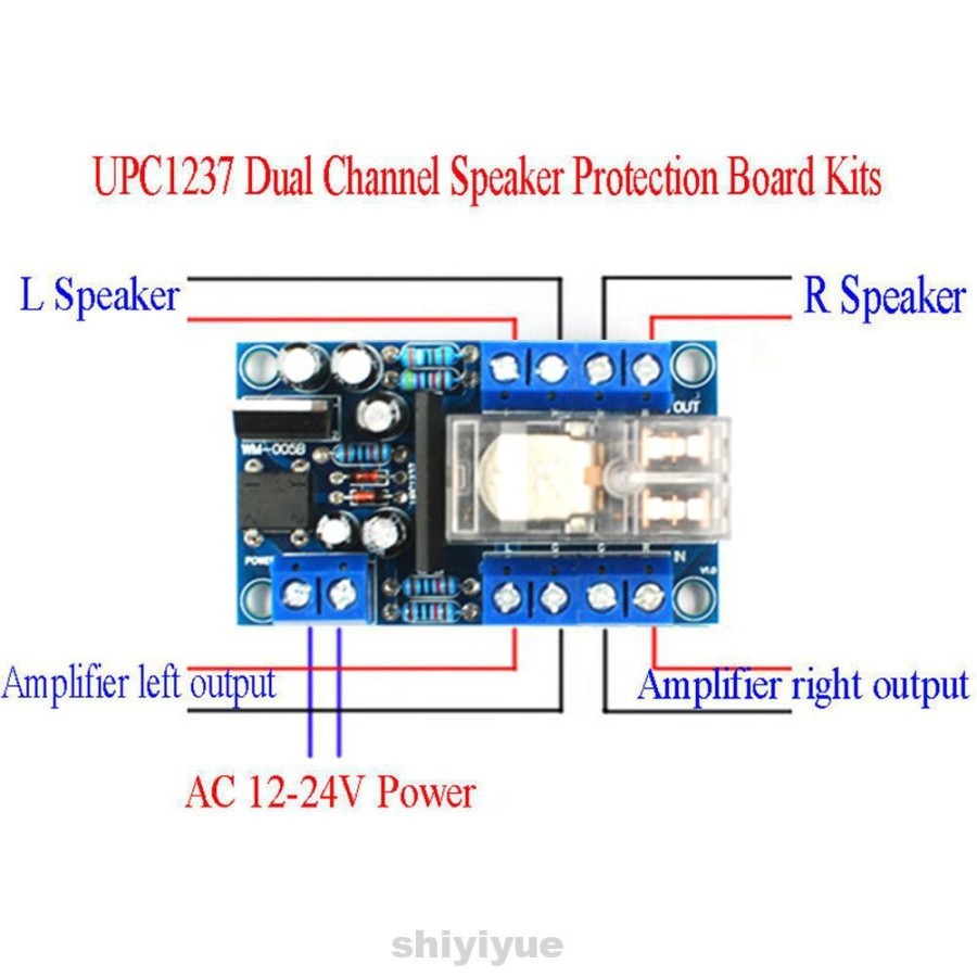 Speaker protection Omron relay delay UPC1237 (2027)