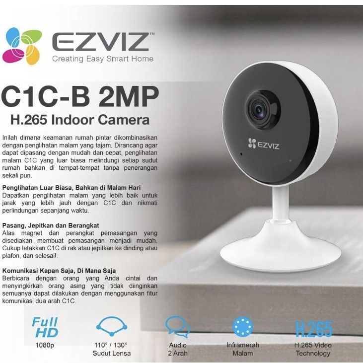 EZVIZ C1C-B Mini O Smart WiFi CCTV IP Camera Full HD 1080p 2MP