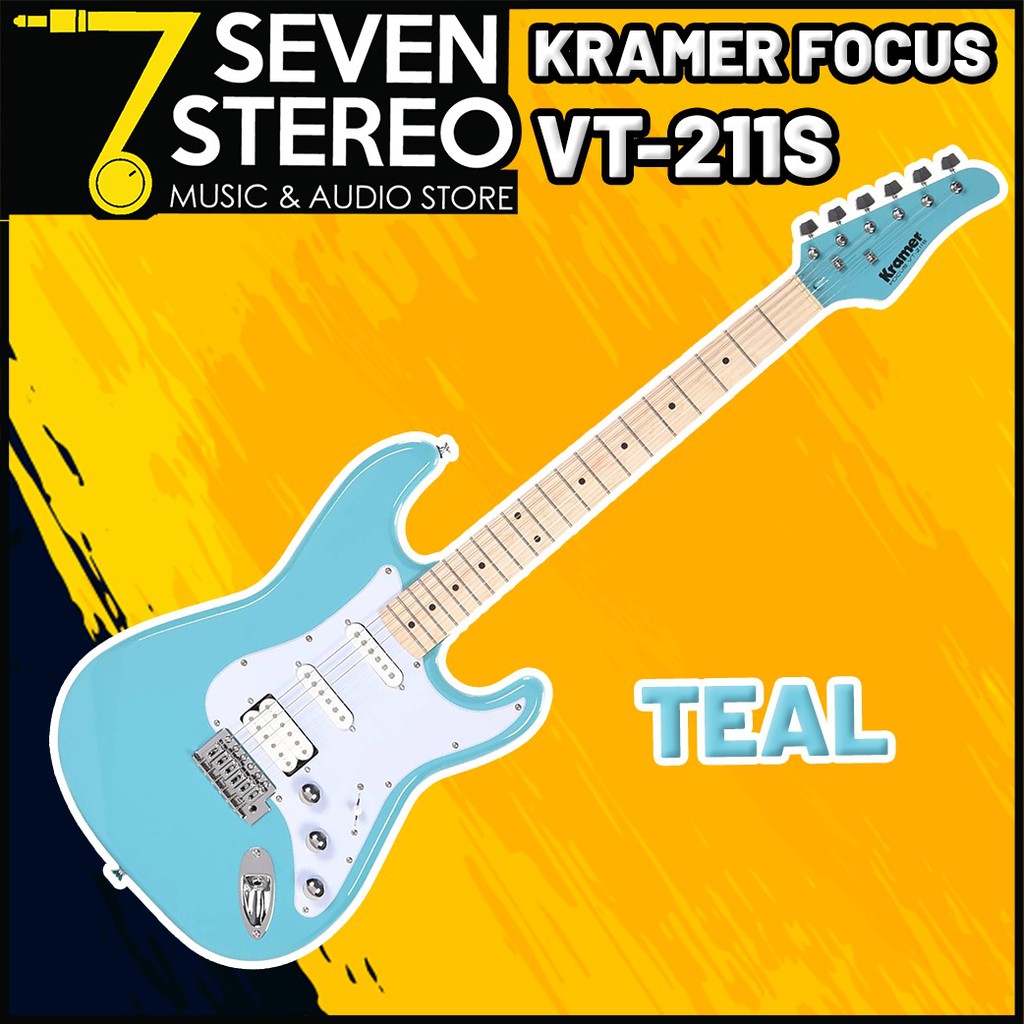 Kramer Focus VT-211S VT211S Electric Guitar Teal