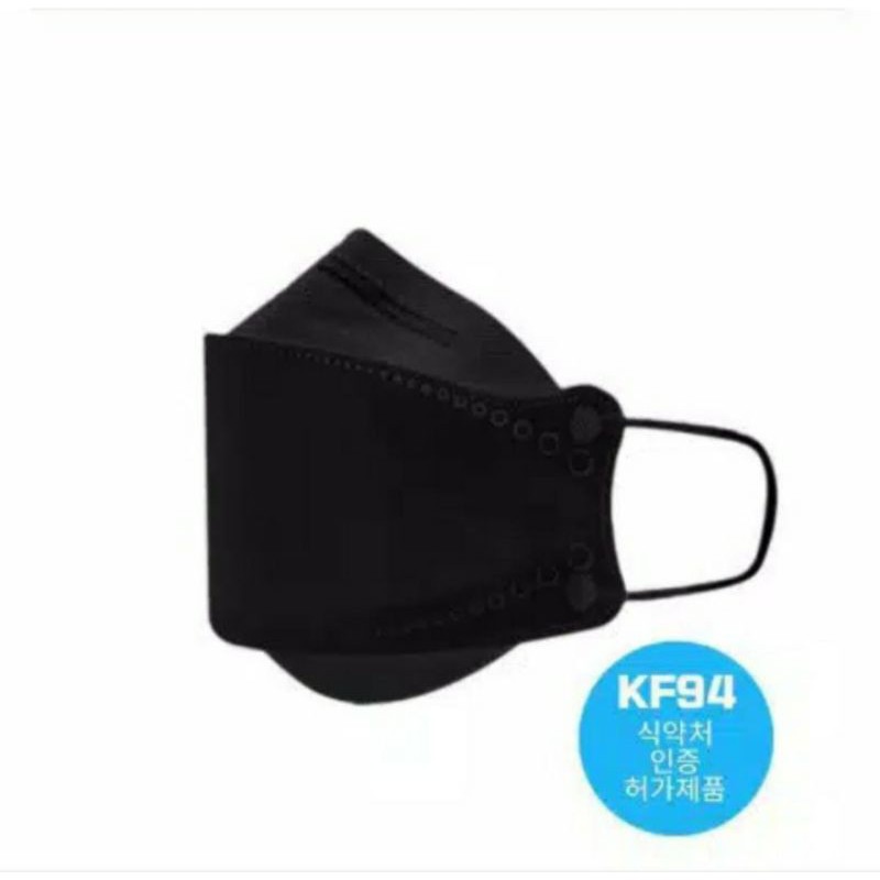 10 PCS MASKER KF 94 3D BLACK MASK MASKER KF94