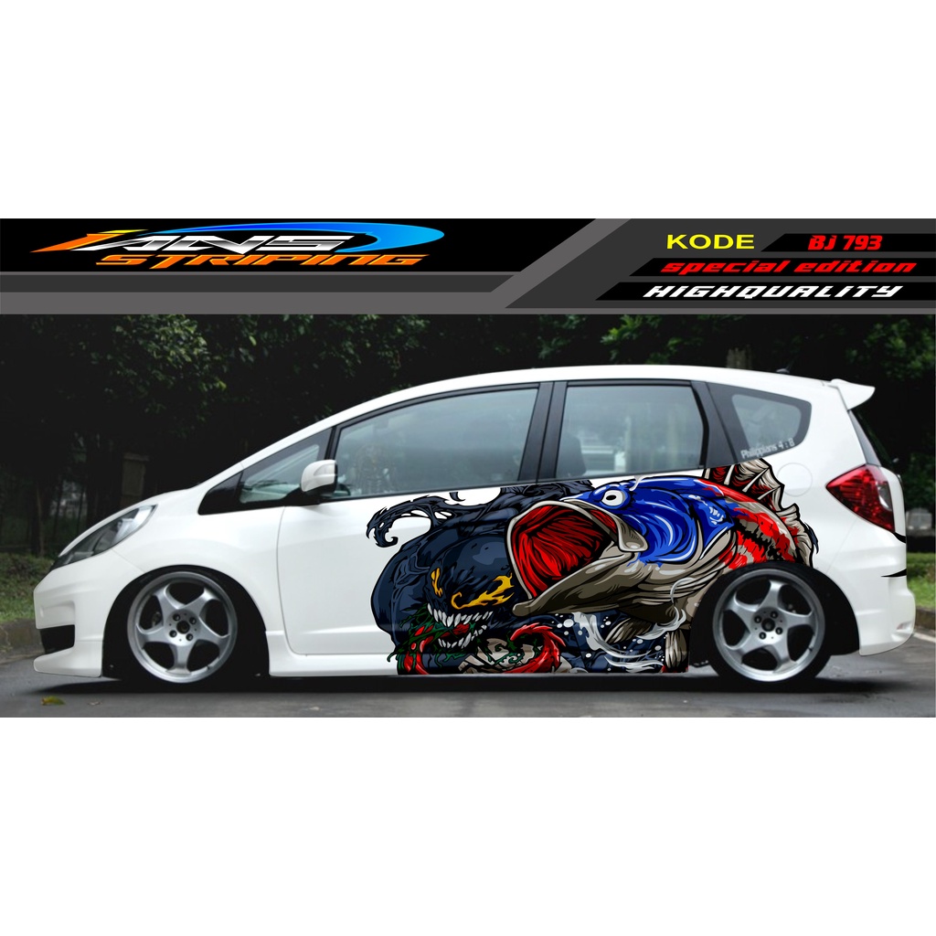 STICKER DECAL MOBIL JAZZ BRIO AVANZA SIGRA YARIS / STIKER VARIASI MOBIL / MODIF STICKER MOBIL 620