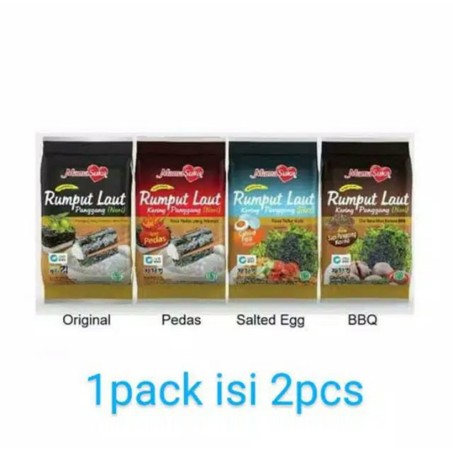 

2X Rumput Laut Nori P2 MamaSuka 4.5 gram x 2