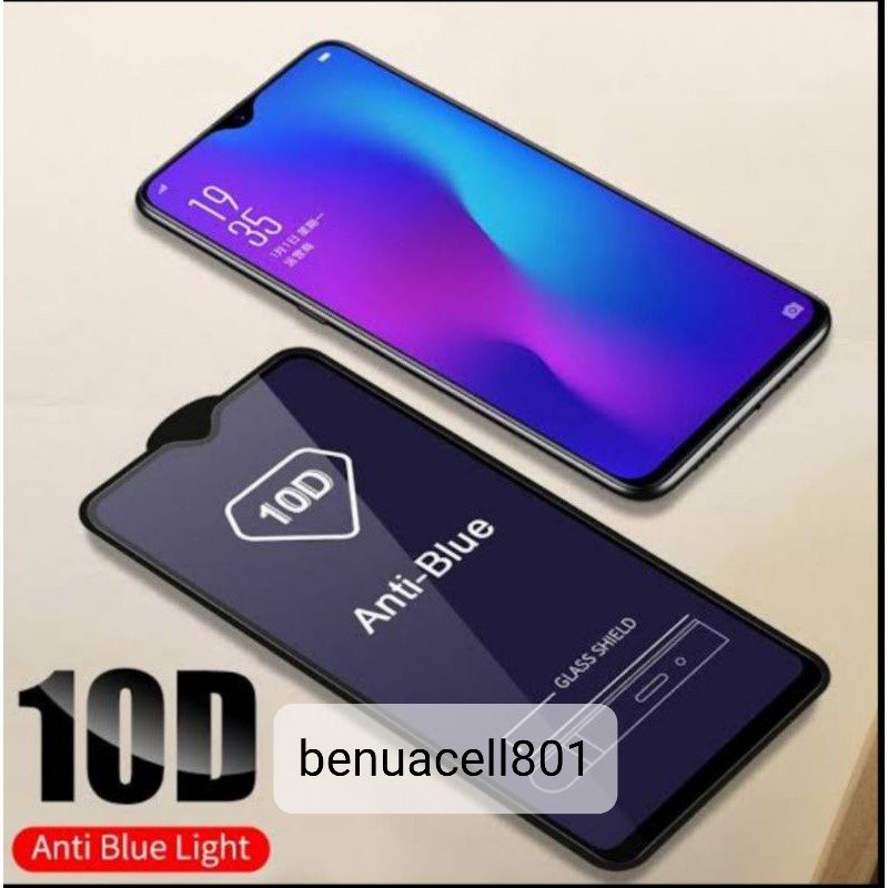 Tempered glass blue papan anti blue anti radiasi Oppo all type