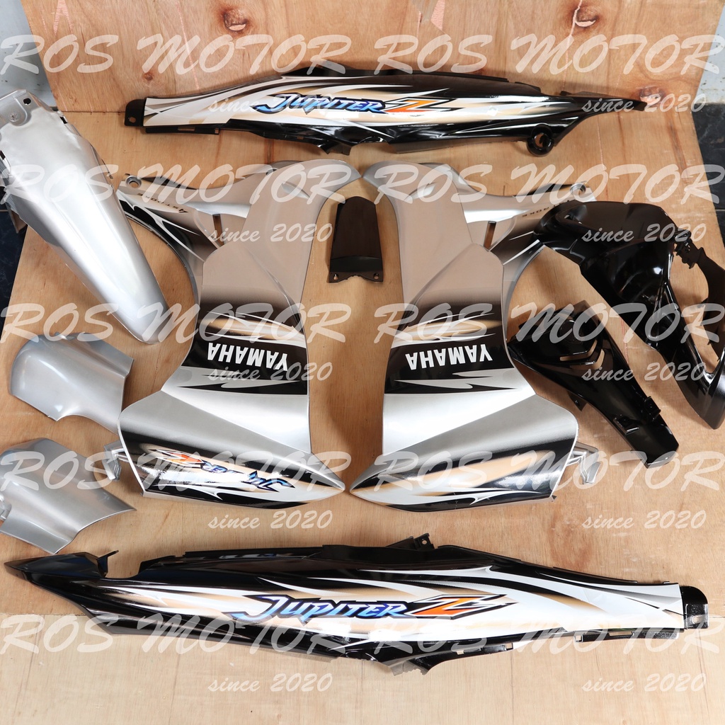 Cover Body Jupiter Z Burhan Silver Hitam Gold Full Set Halus Bodi Jupiter Z Burhan Body Jupiter Z Ne
