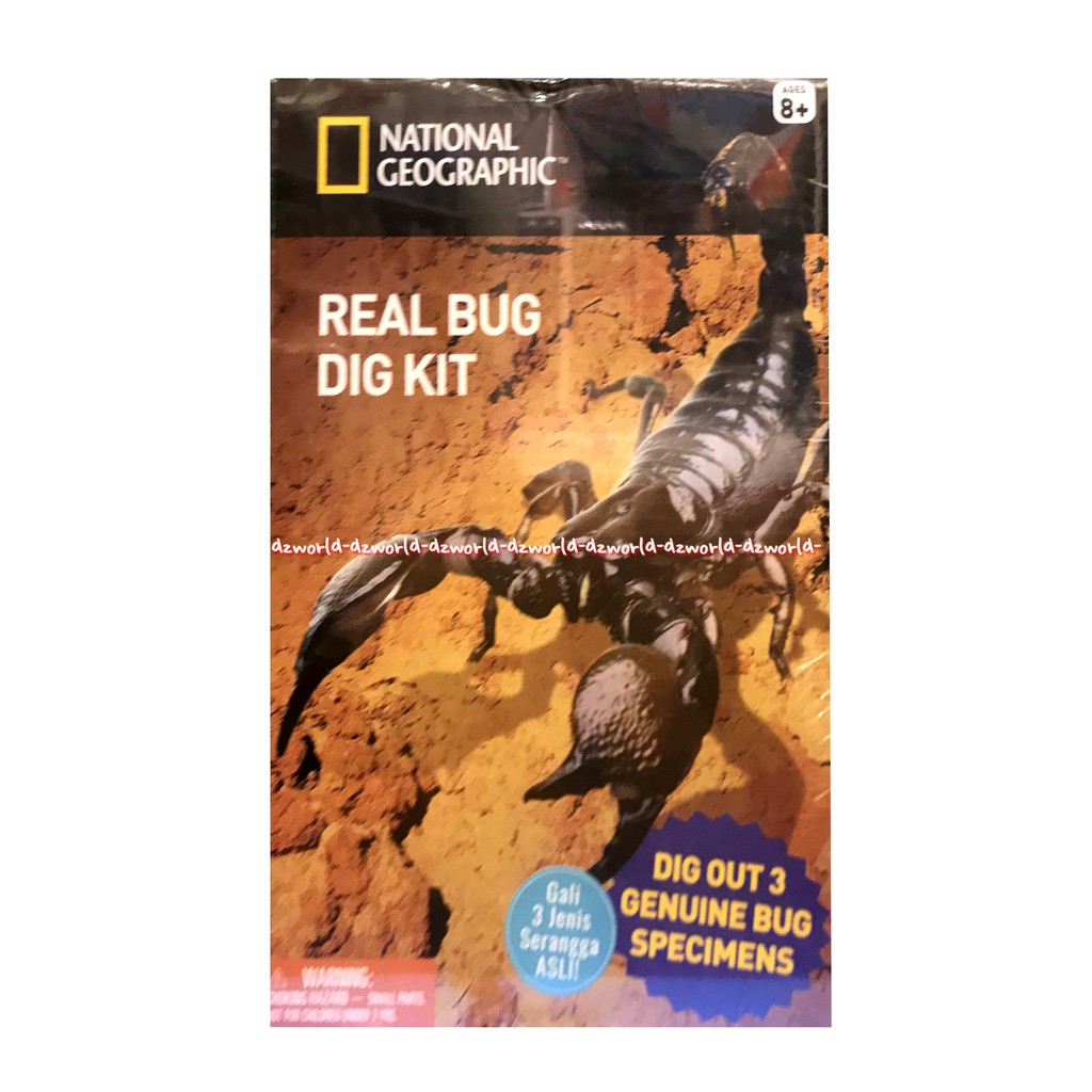 National Geographic Real Bug Dig Kit Science Kit Mainan Edukasi