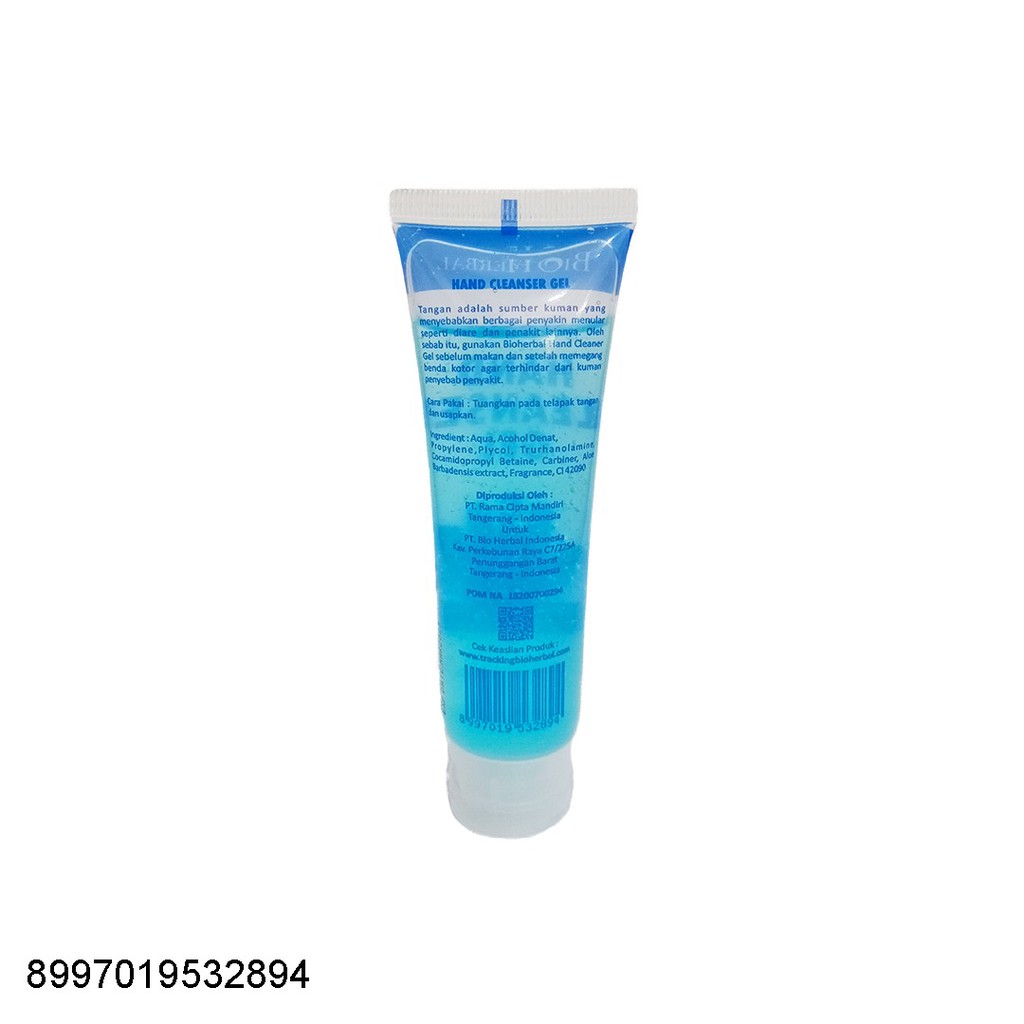 READY! HAND SANITIZER / HAND CLEANSER GEL / ANTISEPTIC GEL/ HAND GEL 60 ML BIOHERBAL BPOM