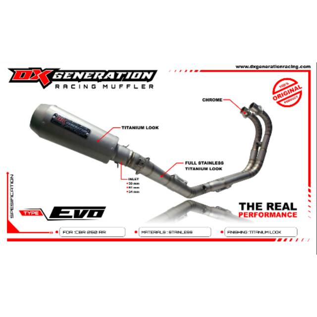Dx Generation Racing Evo Series Fullsystem Cbr 250 RR
