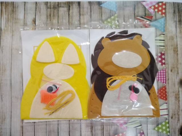 Mainan edukasi/edukatif boneka tangan dari flanel - diy aktivitas anak