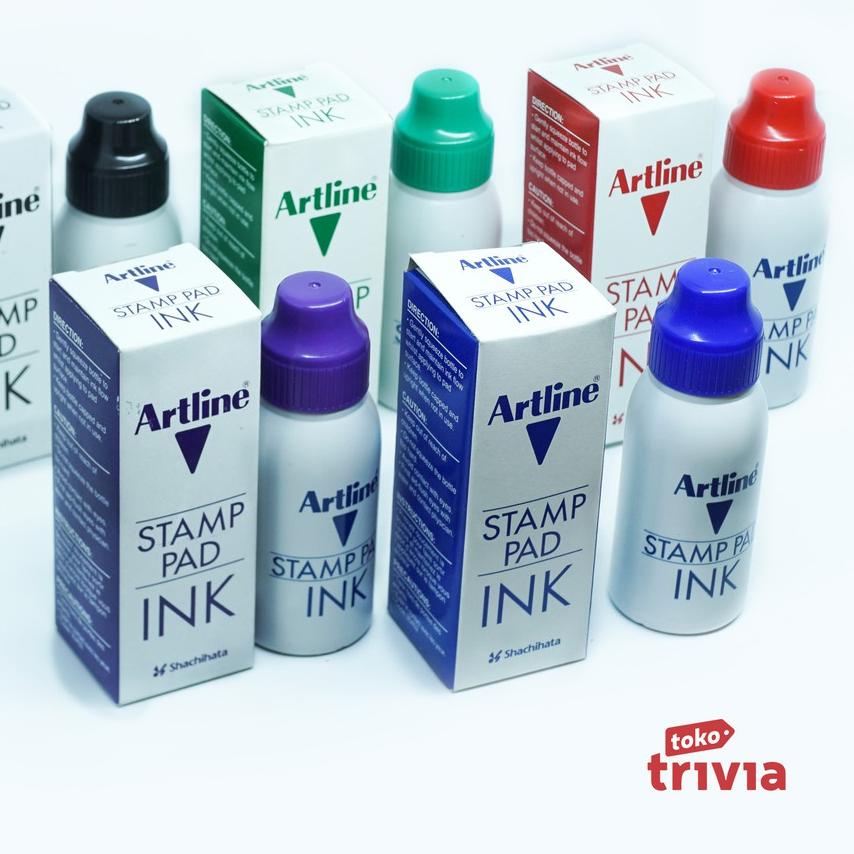 

qwe⭐23 Tinta Stempel Artline / Tinta Artline Stamp Pad INK Refill [UK70]!!