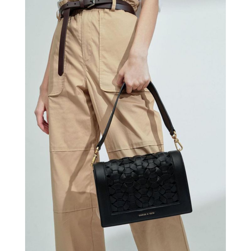 CK Woven Shoulder Bag