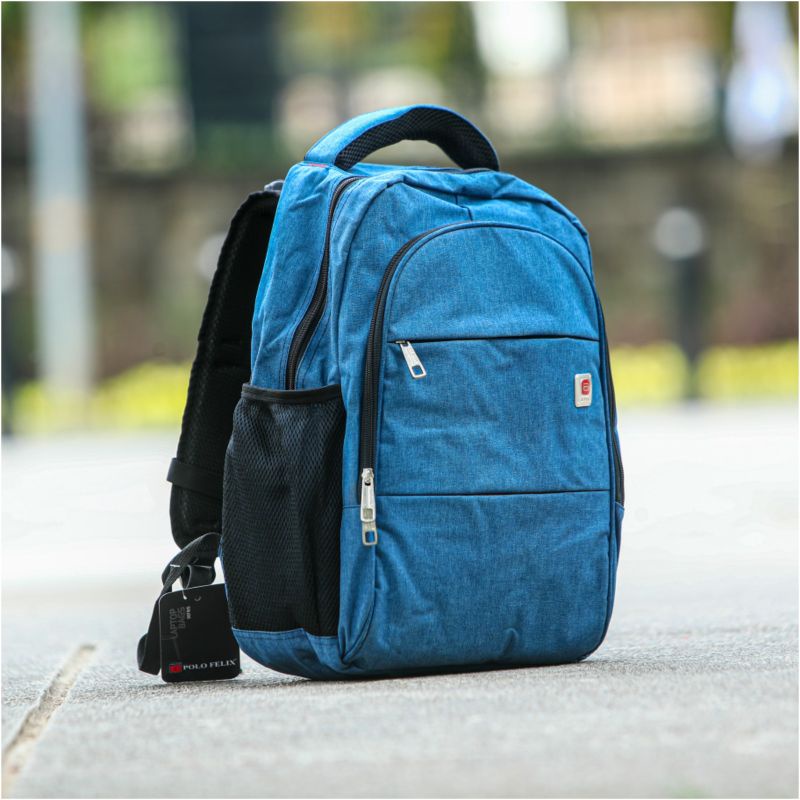 Tas Ransel Laptop 14 inc Cewek Cowok Kanvas Cloting