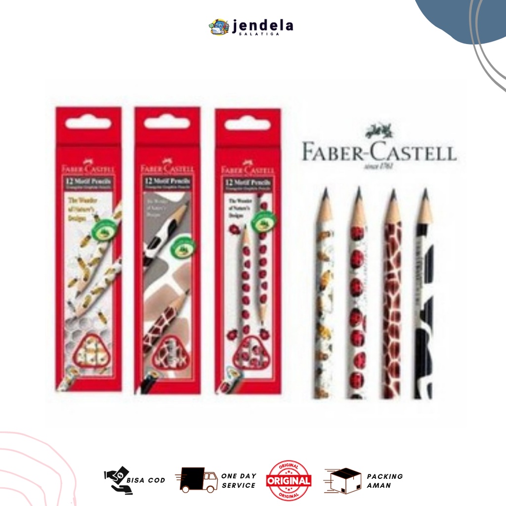 

Pensil 2B Faber Castell Motif - ATK