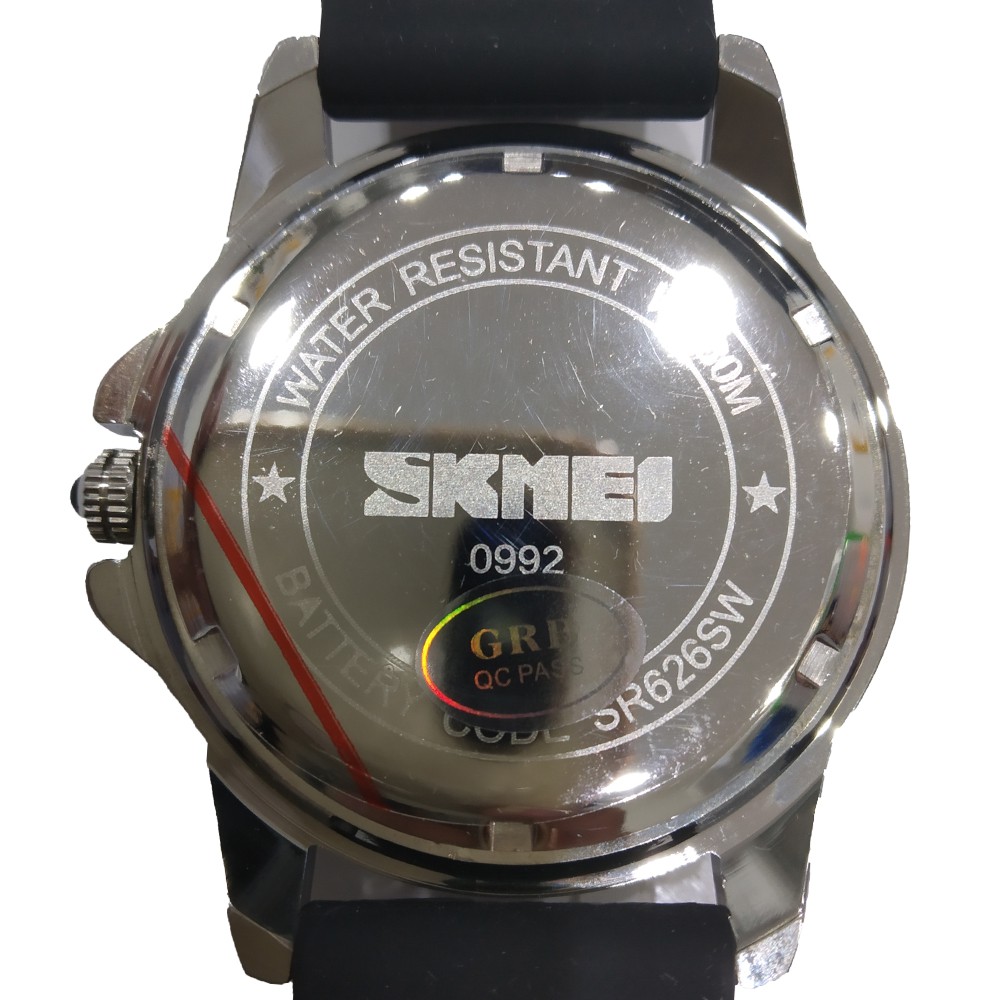 Jam Tangan Pria Analog Skmei 0992 Black Stainless Water Resistant 30m Shopee Indonesia