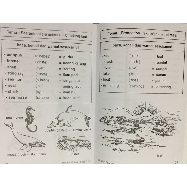 Belajar Bahasa Inggris 1A dan 1 B untuk TK dan SD Kelas 1 / Buku Anak-7